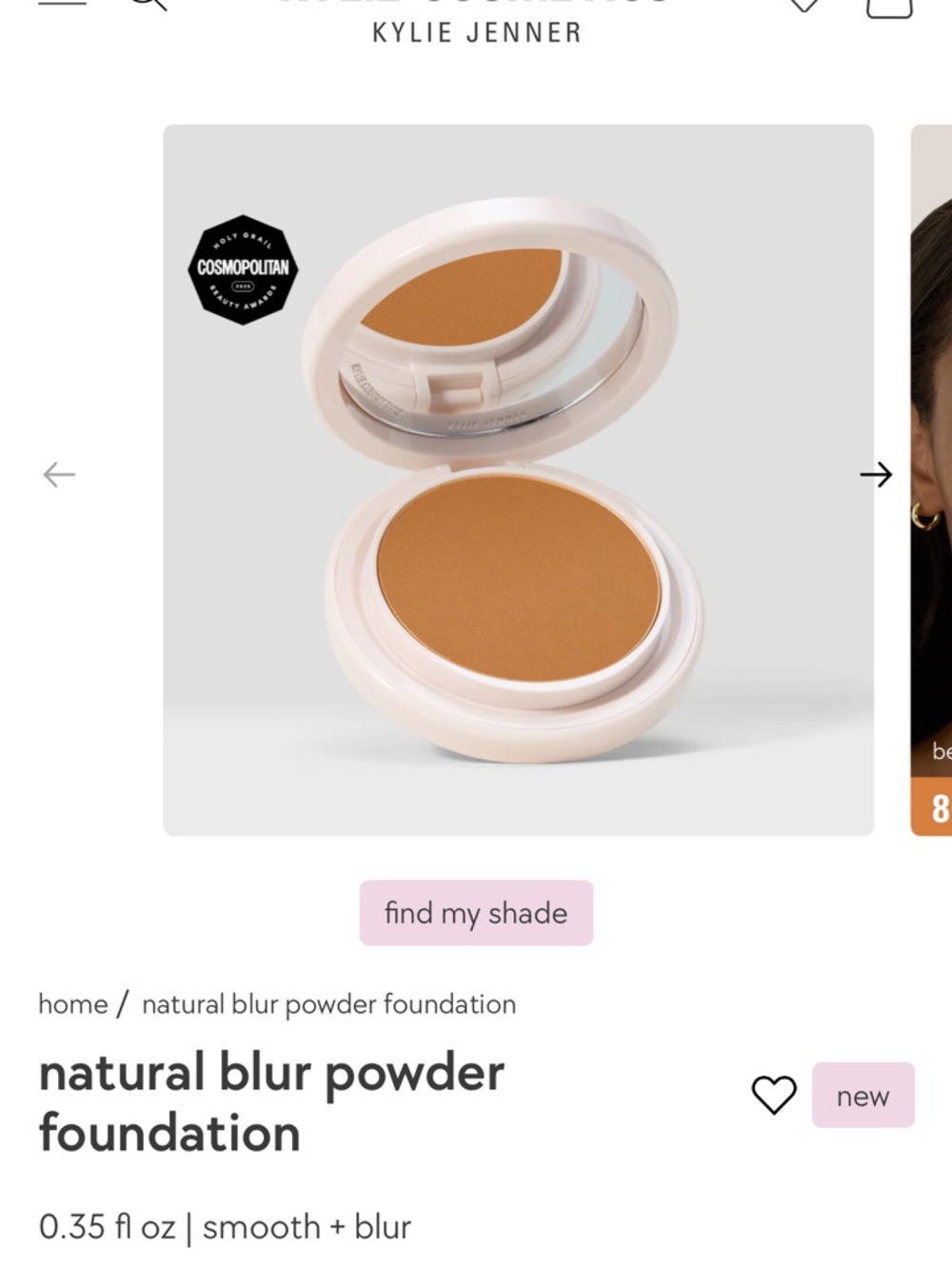 Kylie Cosmetics Natural Blur Powder Foundation shade 8C